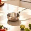 Stainless Steel Chocolate Melting Pot with Pour Spout Household Kitchen Saucepan for Cooking Butter Coffee Milk  Splashing Oil