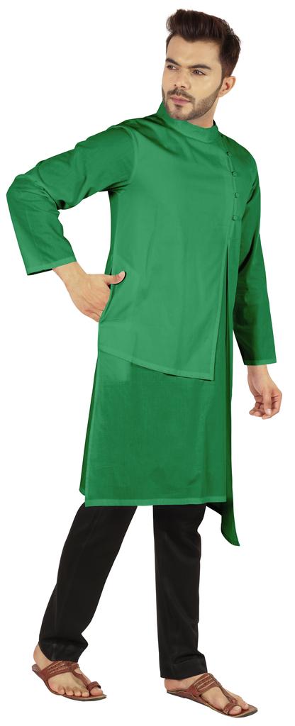 Atasi Индийский дизайнерский Курта для мужской вечерней одежды Однотонный цвет Этнический Длинный