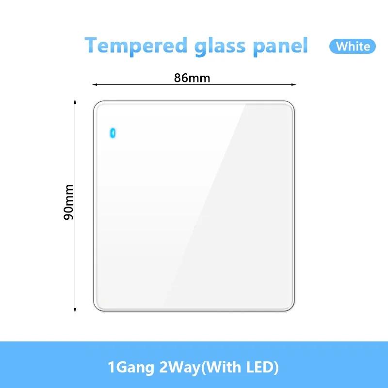 Стандарт Великобритании настенный светодиодный выключатель 2-позиционный розетка питания, 18 Вт быстрая зарядка универсальная двойная 3-контактная вилка USB Type-C стеклянная розетка