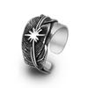Chao Trendy Indian Open Ring Retro Trendy Mens Dominance Ring Single Punk Ring