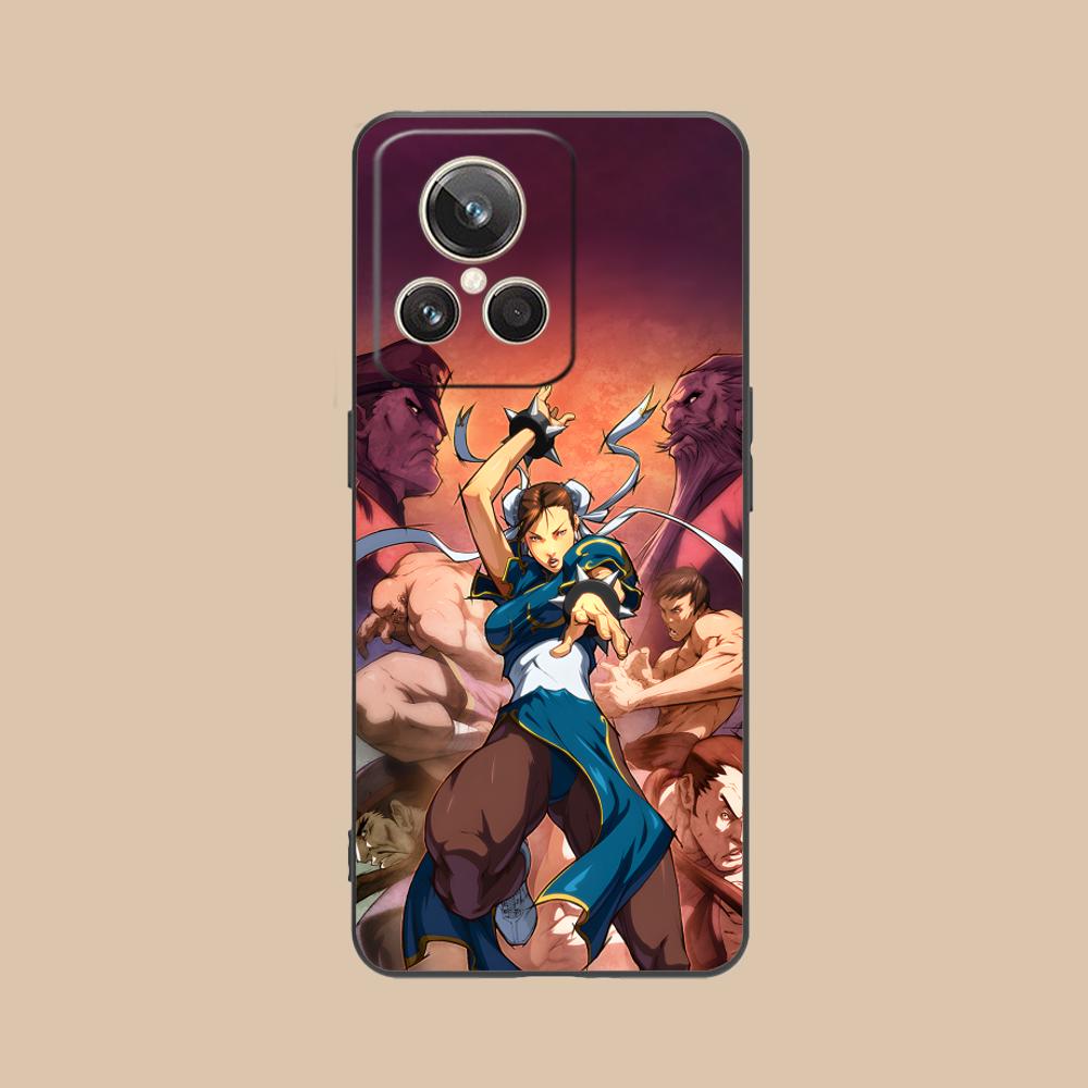 Чехол для телефона Street Fighter Chunli для Realme 15 14 13 12 11 10 9 Pro Plus T i Lite 5G Цветной Печатный Чехол Роскошный Красивый Чехол
