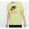 Nike Air Повседневная спортивная дышащая футболка с коротким рукавом и круглым вырезом, мужские топы, ярко-лаймовый CT6533-367