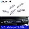 Автомобильная консоль, экран дисплея, хромированная отделка кнопок, сменные полоски для Porsche Macan 95B 2018
