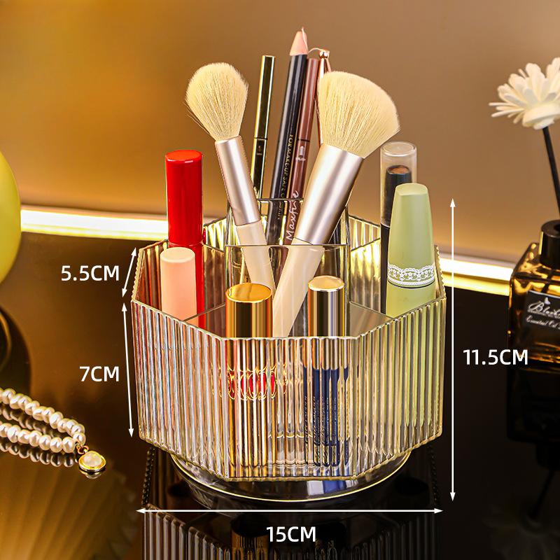 1 шт. вращающийся на 360 градусов держатель для кистей для макияжа органайзер для косметики на туалетный столик многофункциональный держатель для ручек коробка для хранения помады