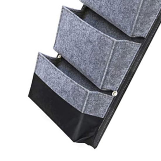 Мешок для посадки Водонепроницаемая многослойная конструкция Устойчивый к коррозии Увлажняющий садовый декор большой емкости 6 карманов Настенная сумка для выращивания цветов