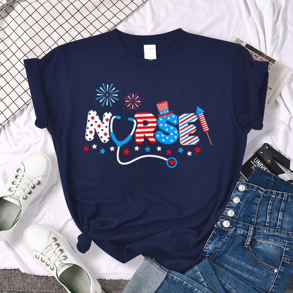 Женские футболки с принтом медсестры, летняя футболка с короткими рукавами для девочек, Ullzang Harajuku, футболка для дня медсестры для женщин, забавная футболка для медсестры