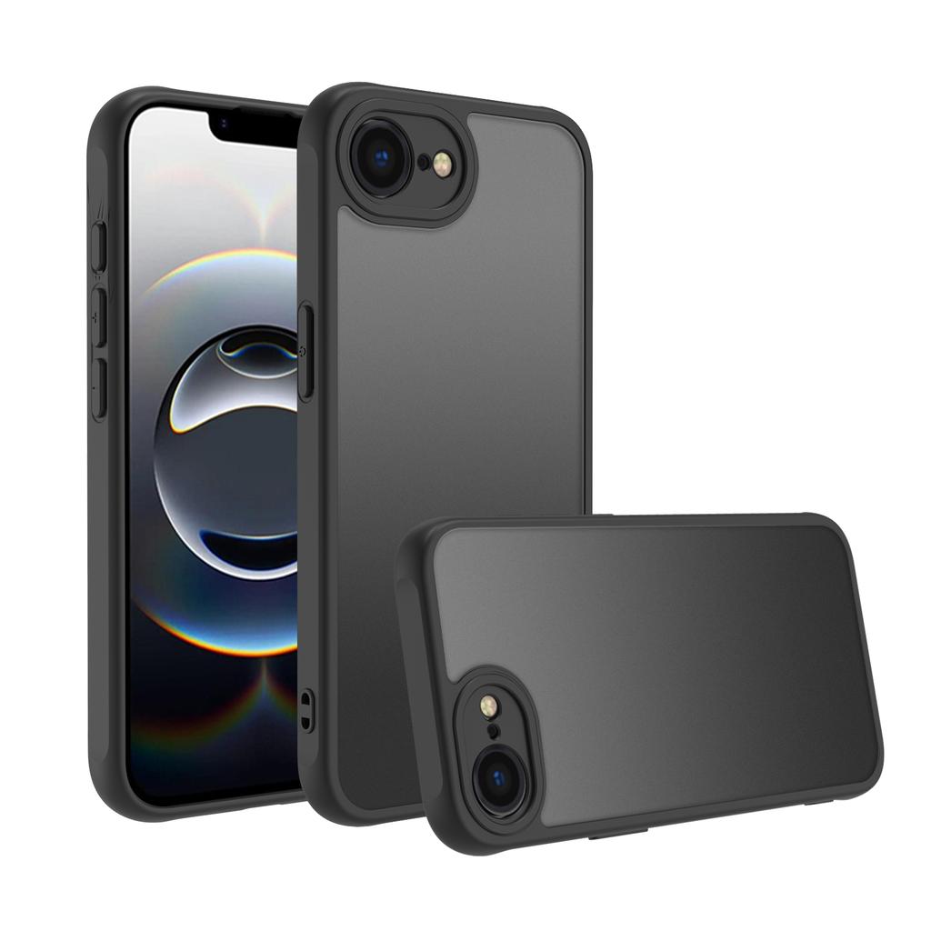 Luxury Translucent Armor Phone Case For iPhone 11 12 13 14 15 16 Pro Max Plus 16E Matte Shockproof Hard Soft TPU+PC Back Cover