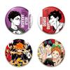 58 мм Haikyuu аниме броши мультфильм идол волейбол мальчик значок круглый лацкан для одежды шляпа аксессуары фанаты собирают подарки