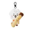Милая подвеска для сумки, очаровательный брелок, очаровательная пищащая плюшевая кукла сумка-рюкзак подвеска для женщин