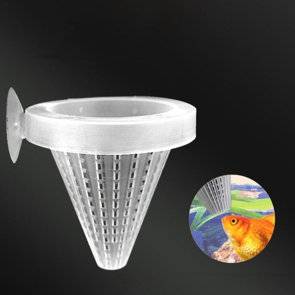 Plastic Aquarium Red Worm Feeding Tapered Hopper Basket Fish Tank Cone Accessories Conical Feeder