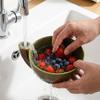 Ceramic Swirl Berry Washing Drain Bowl Dynamic Vortex Fruit Cleaning Bowl  for Vegetable Fruits