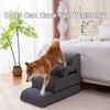 4-Tiers Dog Stairs Non-Slip Dog Ladders Ramp for High Bed and Couch Zipper Detachable Changeable