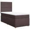 Maison Exclusive - Sommier à lattes de lit avec matelas Marron foncé 100x200 cm