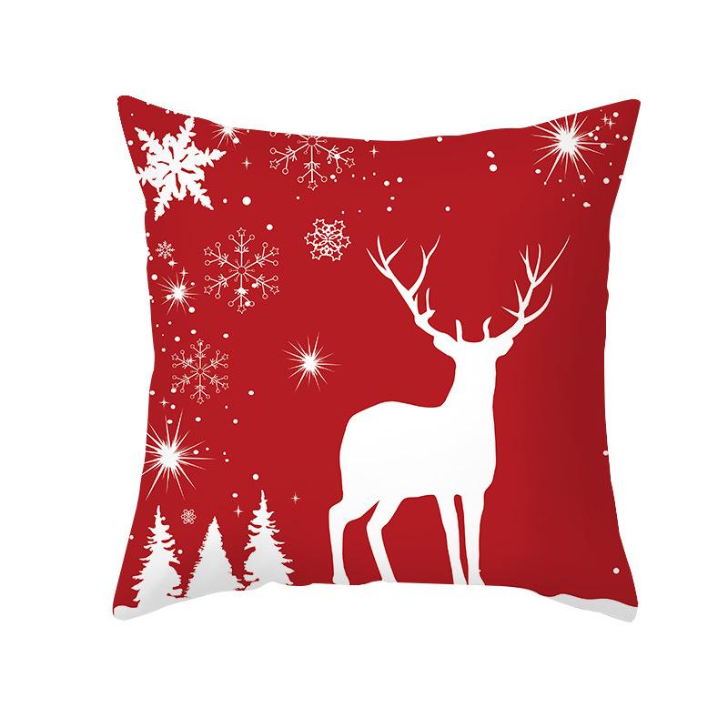 Желаю Рождественская наволочка Персиковая кожа Принтованная Водонепроницаемая Наволочка для подушки Товары для дома Наволочка