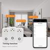 Tuya Smart Socket IsraeL Plug 16A Power Monitor Wifi Light Switch Smart Life Remote Control Outlet для Alexa, Google Assistant