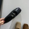 Ретро коричневые туфли Мэри Джейн с квадратным носком балетки женские 2025 осень новые корейская версия французские туфли-лодочки женские