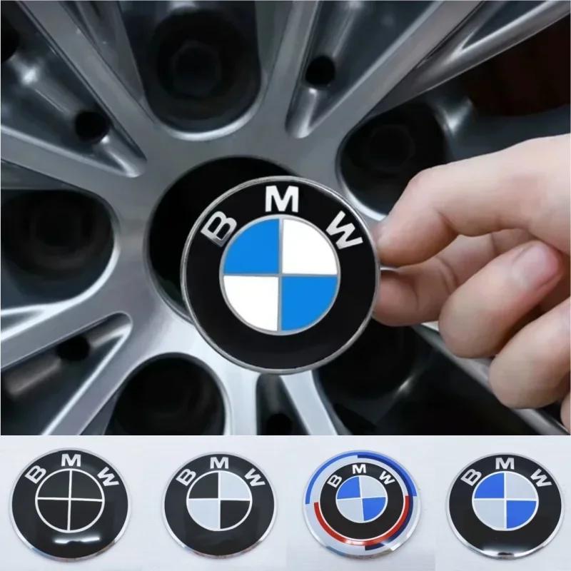 4pcs 56/60/65/70mm Wheel Center Sticker Emblem Rim Caps Hub Cover Logo Badge Decal For BMW E60 E61 F07 F90 F10 F11 F18 G30 G31 uzqf70