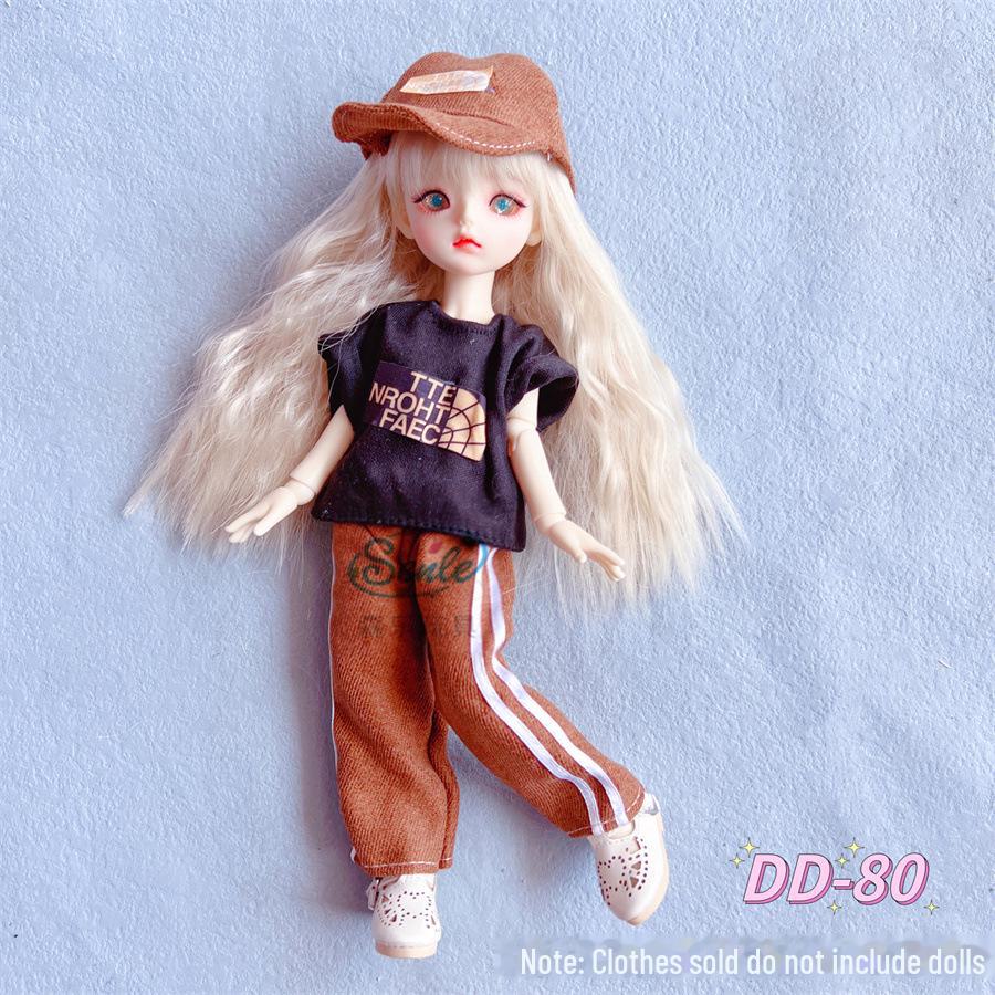 30 Cm 6-Point BJD Doll Dress Set - Lolita Style Clothes for Doll Dress-Up