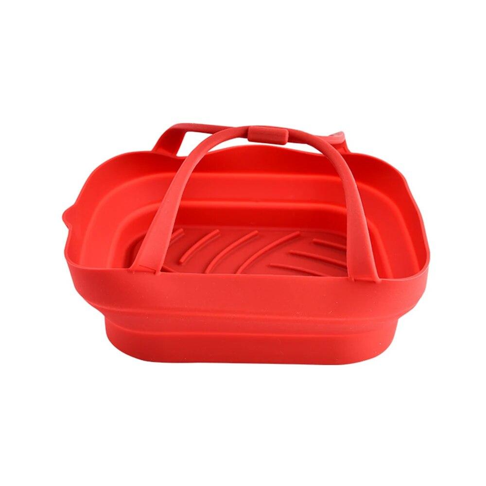 1 шт., силиконовый противень для духовки, многоразовая корзина для пиццы, жареной курицы, силиконовые формы для фритюрницы, сковороды-гриля