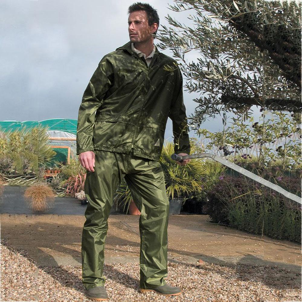 Result Mens Heavyweight Waterproof Rain Suit (Jacket & Trouser Suit)