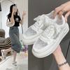 Весенне-летний новый корейский стиль, дышащая сетка, повседневные кроссовки, обувь с сетчатой ​​поверхностью, кроссовки, обувь на платформе, женская обувь на платформе, оптовая продажа