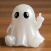 Naughty Ghost Decoration Halloween Ghost Figurine Resin Crafts with Sassy Poses Creepy Cute Tabletop Display Ornaments for Parties