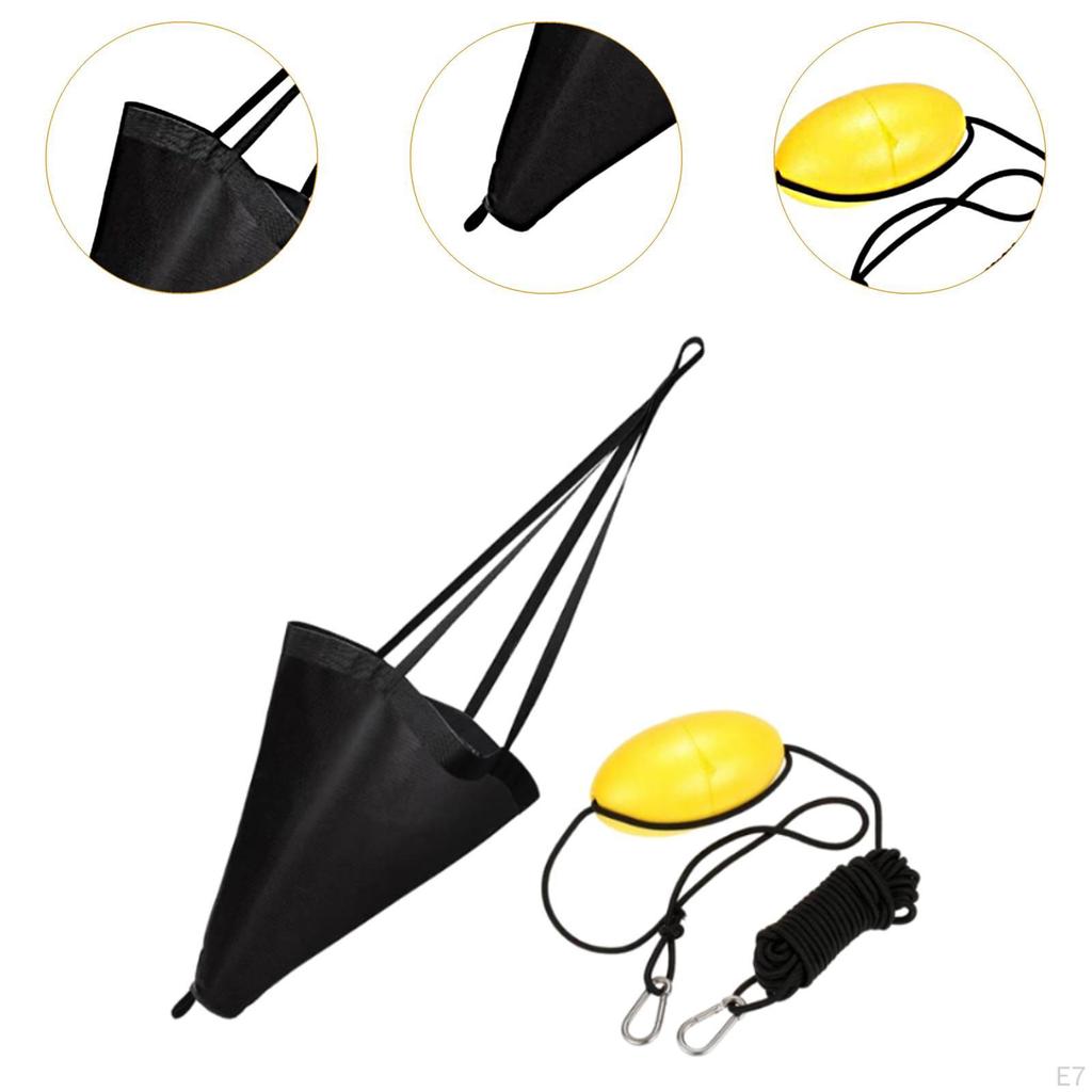 Комплект дрейфующего якоря для каноэ для рыбалки с 30-футовым буксировочным тросом и ПВХ-материалом