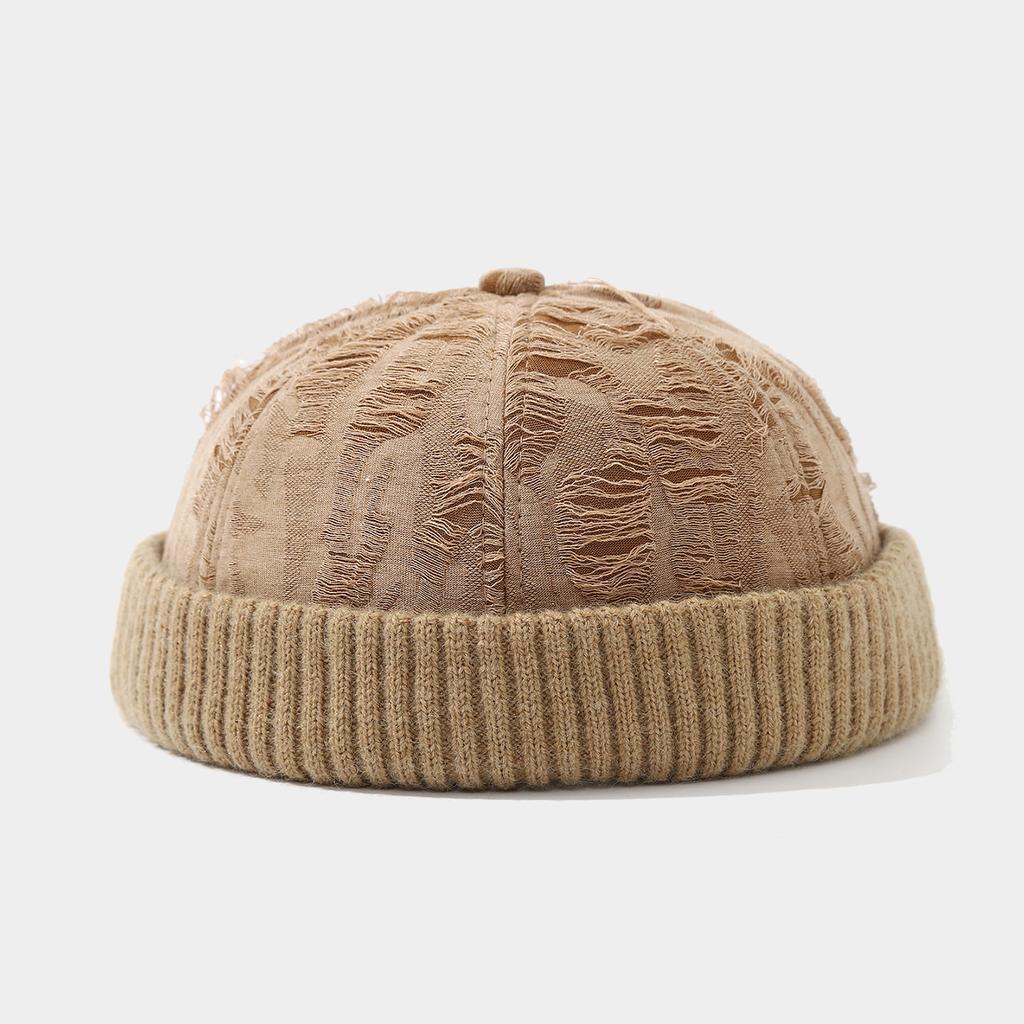 Personalized Trend R0etro Landlord Hat Street Cool Melon Skin Caps Men's And Women's Brimless Hats Trend Fashionable Versatile