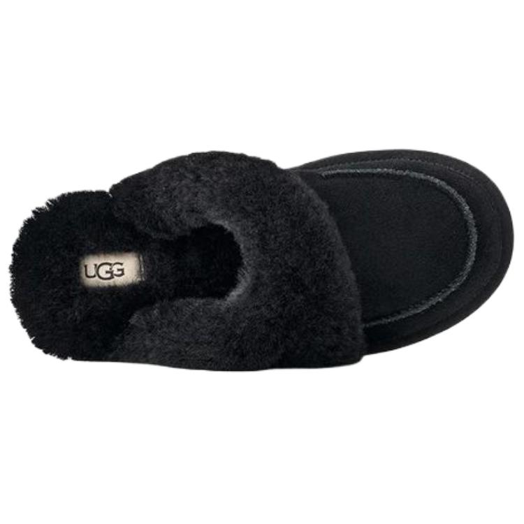 UGG Повседневные модные шлепанцы из ЭВА, противоизносные, с открытым носком, женские тапочки, черные 1174571-BLK