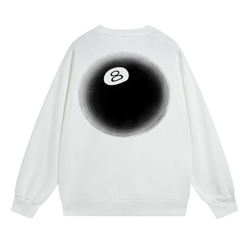 Unisex Oversized Cotton Sweatshirt With Letter Print - Fall Winter Streetwear Hoodie Style