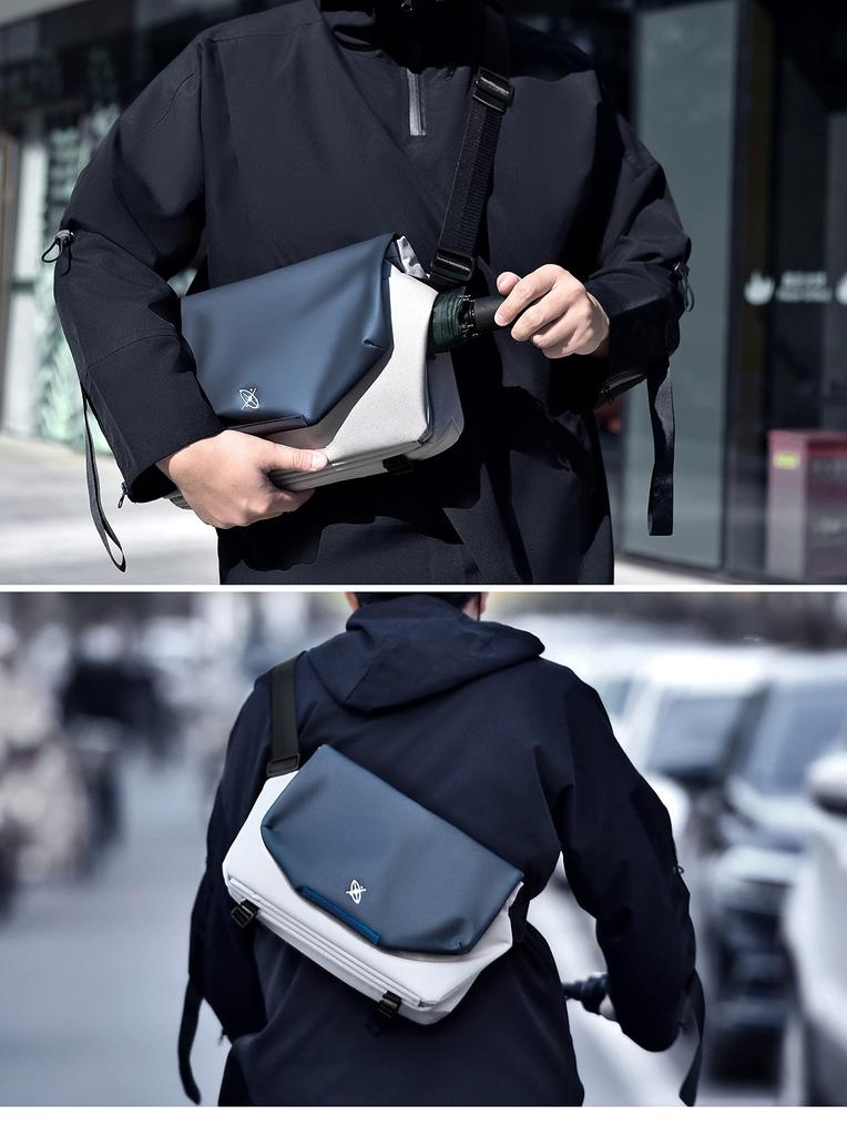 FSDWG Shoulder Bag Crossbody Messenger Bag Shoulder Bag Waterproof 2way Commuting To School Travel Outdoors Men's