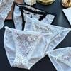 Женские весенне-летние модные новые сексуальные милые трусики из ледяного шелка с котиком