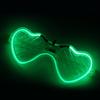 Kids Glow-in-the-Dark Glasses 3 Light Modes Light-Up Frames Battery-powered Heart Shape Cosplay