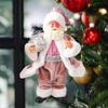 Standing Posture Santa Claus Figurine Cute Christmas Home Decorations  Office Decor