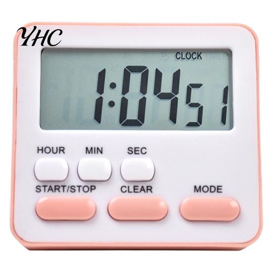 Dormitory Timer Kitchen for Cooking Magnetic Attraction on Fridge Oven Multifunctional Digital with Large Display Time Count-up Clock Student Manager