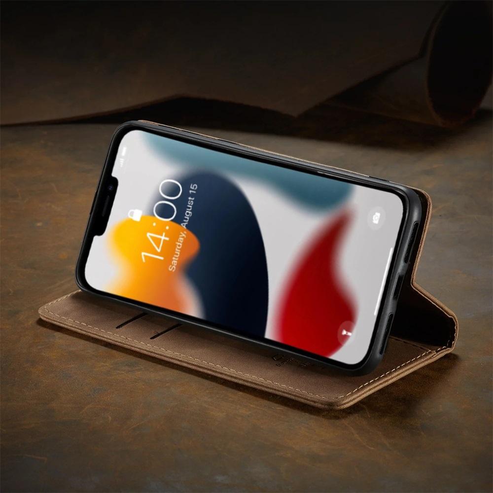 Матовый кожаный чехол-книжка для iPhone 13 12 11 14 15 16 Pro Max Mini, чехол-кошелек XR XS Max 8 7 Plus 5S SE 2020 2022, магнитный, ретро