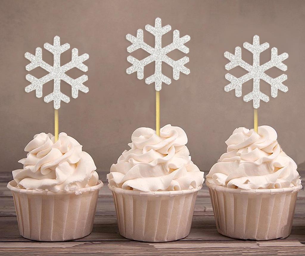 Дарлинг Сувенир| Празднование Рождества Снежинка Кекс Ботворезы | Украшения для зимнего свадебного десерта - упаковка