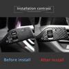 ABS Carbon Fiber Car Turn Signal Wiper Lever Switch Trim Cover For BMW 1 3 5 7 Series X1 X3 X4 X5 X7 F20 G20 G01 G02 G05 G06 G07