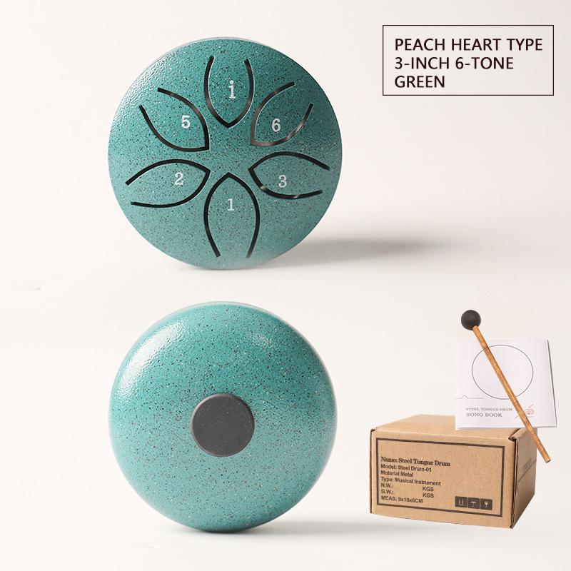 3-inch 6-tone Mini Steel Tongue Drum