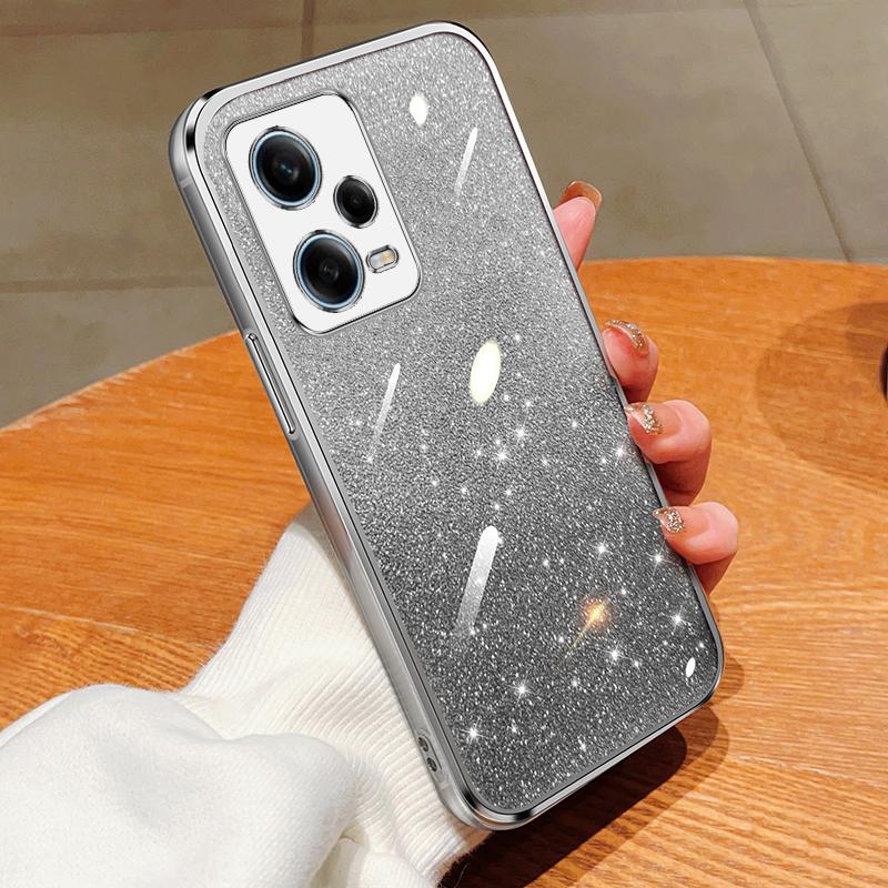 Модный блестящий чехол с градиентным покрытием для Xiaomi Redmi Note 13 12 Pro 12S 11 10 9 9S Redmi 13C 12C 10C K60 K50, силиконовая задняя крышка