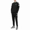 adidas Originals Men's Adicolor 3D Trefoil 3-Stripes Crew Sweatshirt Black GN3545