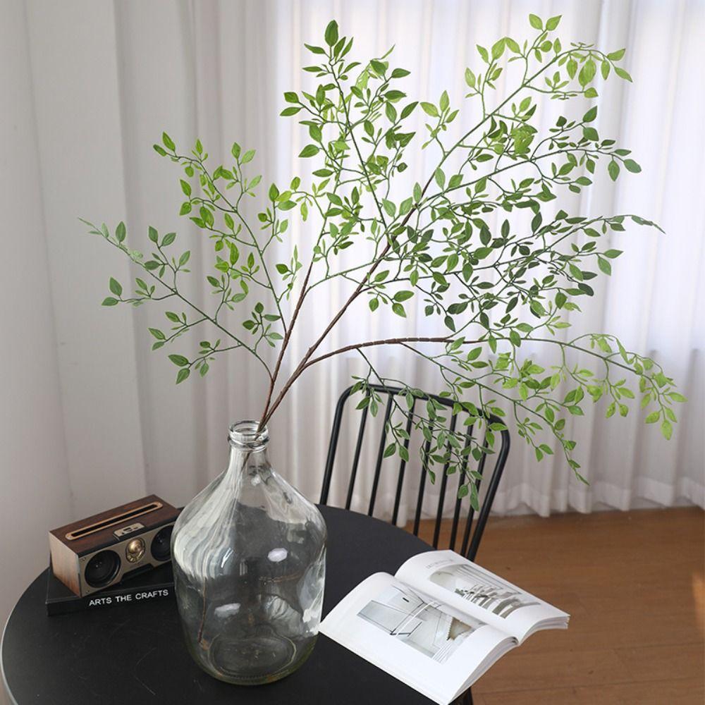Handmade Artificial Nantian Bamboo Branch Long Fake Plants Simulation Nantian Bamboo  Party Decor