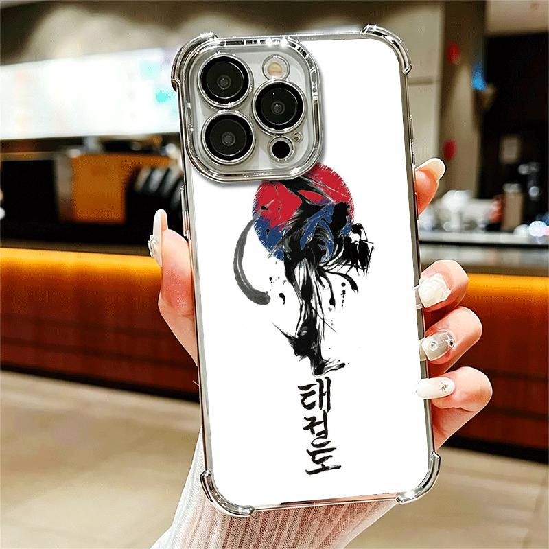 Чехол для телефона Taekwondo Kungfu Design Мягкий для iPhone 15 16 17 Air 14 Pro Max 16E Plus 13 12 Mini Покрытие Защита от падения Fundas