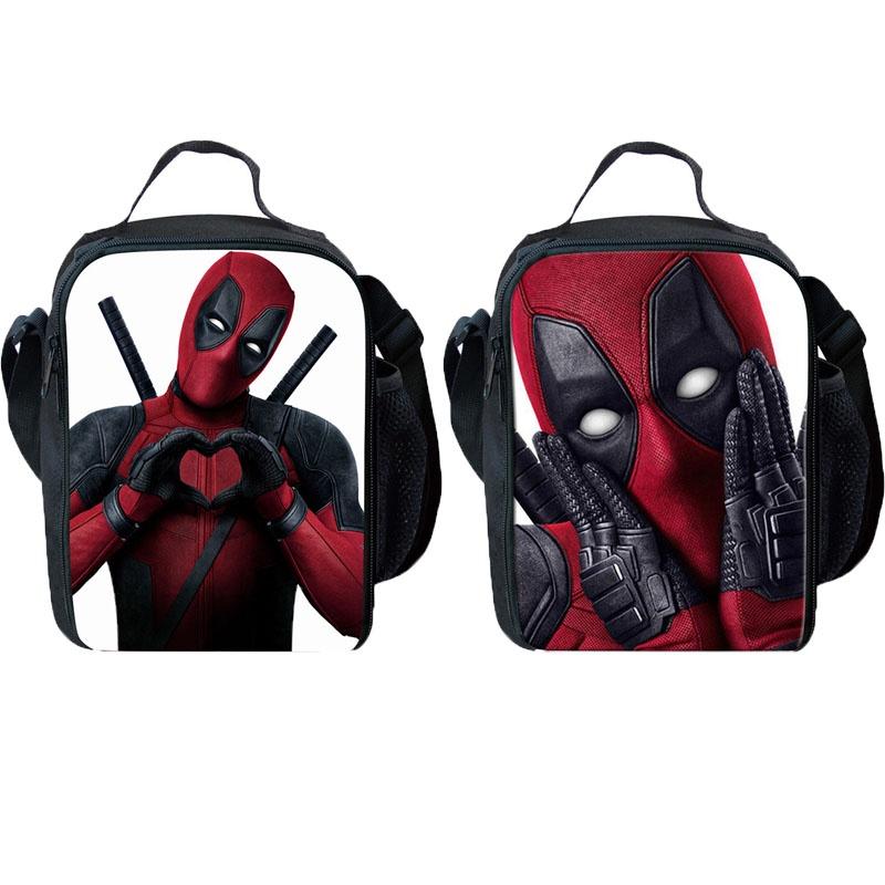 Deadpool Student Insulated Backpack With Large Capacity And Adjustable Shoulder Strap