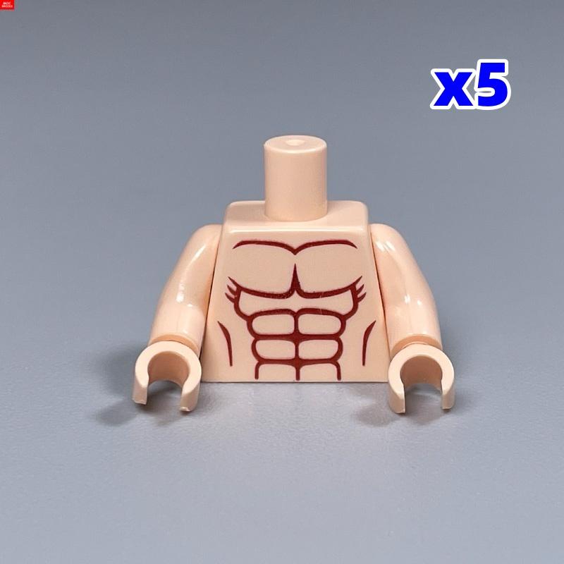 MOC Блоки Пляж Океан Пальма Туловище Штаны Мышечная Фигура Лыжные Очки Частицы Собранные Строительные Кирпичики Детские Игрушки