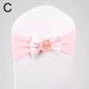 1PC Stretch Chair Bands Bowknot Flower Chair Sashes Banquet Event Decor Wedding Party Supplies