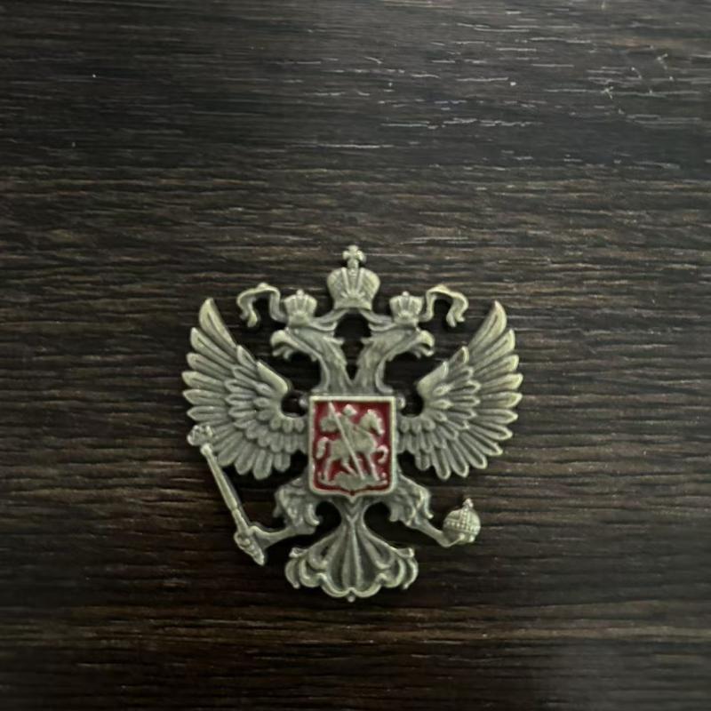 Коллекционная металлическая брошь Россия Двуглавый орел Национальный герб Памятный значок-булавка для лацкана пальто Патриотический сувенир Подарок