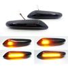 2X LED Side Marker Lights Left & Right For BMW X3 E60 E46 E90 Smoke Lens Dynamic Turn Signal 14LED Lamps