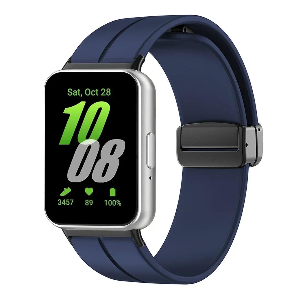 Silicone Strap For Samsung Galaxy Fit3 Watch Band Magnetic Buckle Wristband For Samsung Galaxy Fit 3 Bracelet Replacement Correa