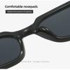 Retro Polygonal Frame Sun Glasses Striped Temples Driving Shades  for Women & Men